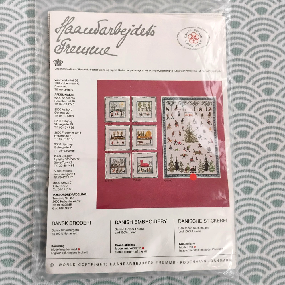 Danish Haandarbejdets Fremme Cross Stitch Kit 30-5050 Christmas